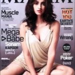 Sonam Kapoor exposes her deep cleavage on Maxim