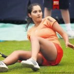 Sania Mirza Oops Moments On Tennis Court