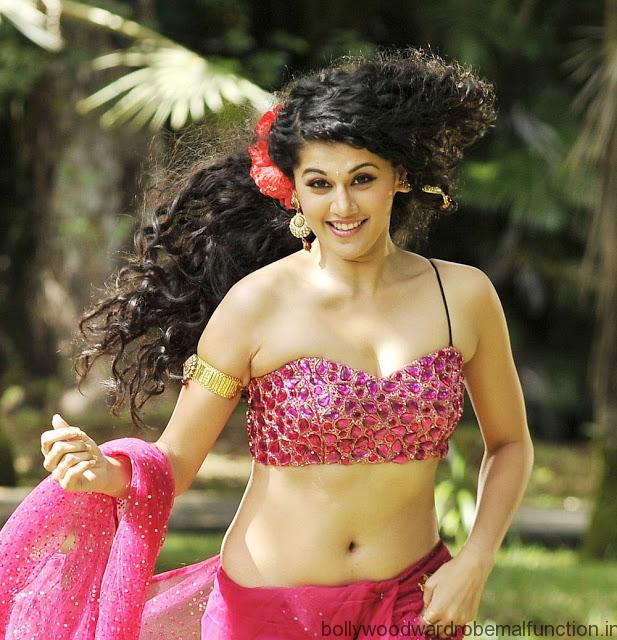Taapsee Pannu Hot Navel And Cleavage Exposed