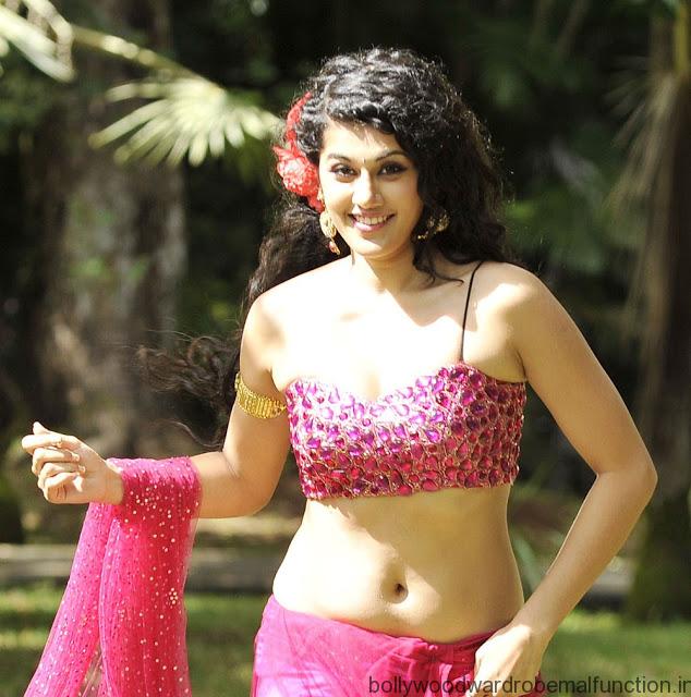 Taapsee Pannu Hot Navel And Cleavage Exposed