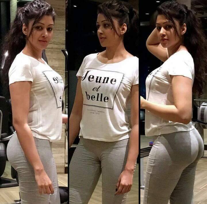 Angoorlata Deka in body hugging leggings