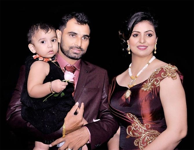 Cricketer Mohammed Shami with Wife