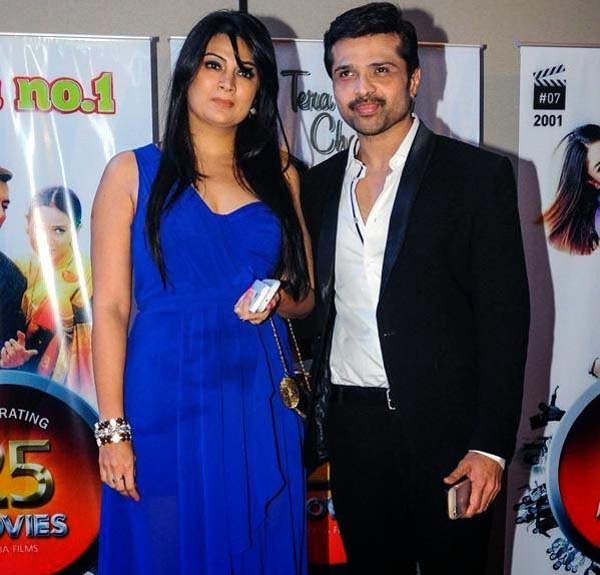 Himesh Reshammiya with wife Komal