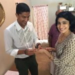 Ashwini-Ponnappa-with-husband-Karan-Medappa