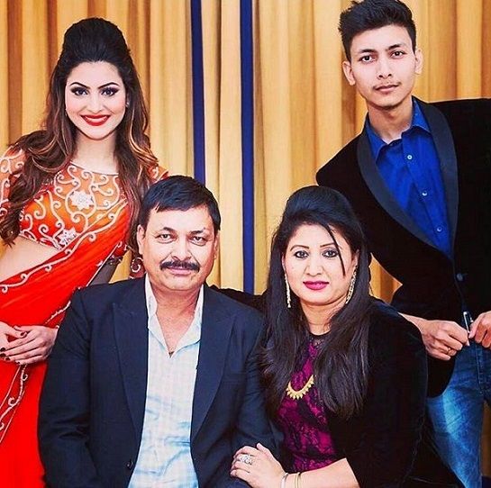 Urvashi Rautela Family Picture