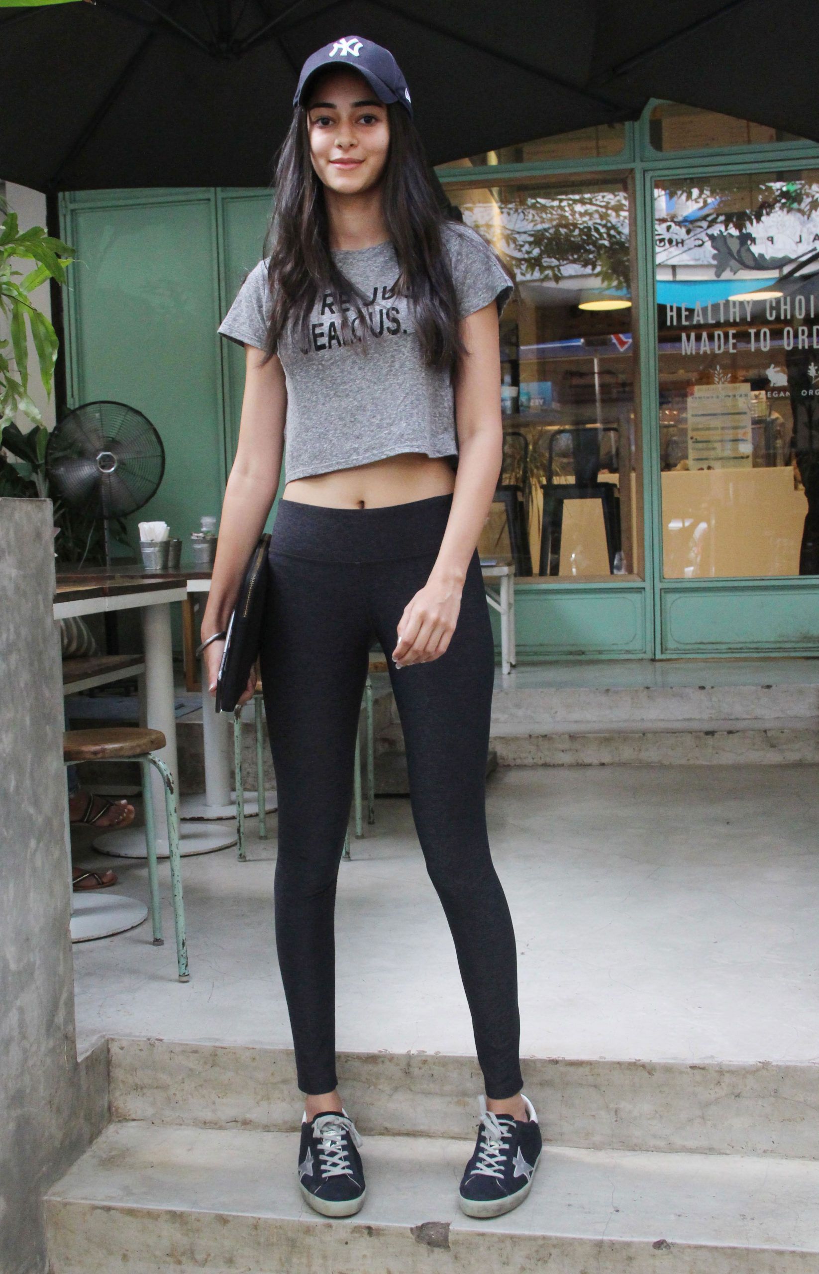 Ananya Panday seen in casual look outside a restaurant