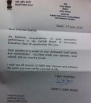 Sanjana-Sanghi-appreciation-letter-from-Smriti-Irani