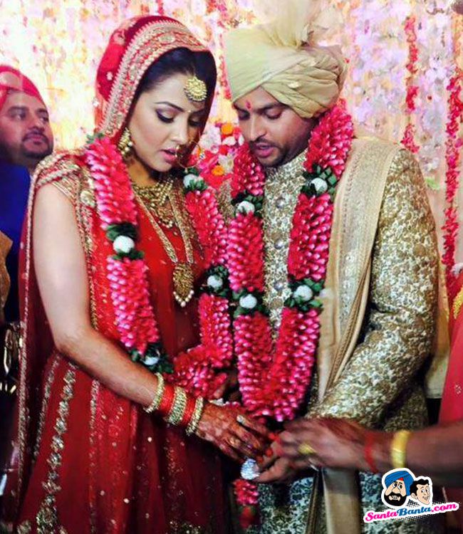 Priyanka Chaudhary Suresh Raina Wedding Picture