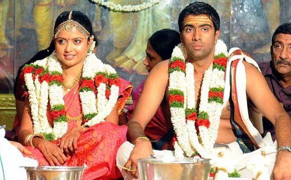 Ravichandran Ashwin and Prithi Narayanan Wedding Picture