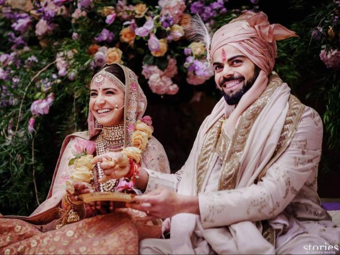 virat kohli anushka sharma wedding picture