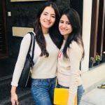 Rukshar with sister Sabihah Dhillon