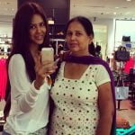 Sonam bajwa with her mother