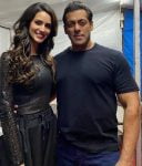 Larissa Bonesi with Salman Khan