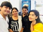 Shikha Malhotra with her parents and brother