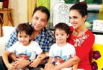 Tara Sharma Saluja Family Picture