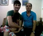 sushant singh rajput with his father