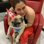 Jwala Gutta with her pet dog Tyson