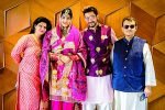 Manish Raisinghan and Sangeita Chauhaan with Rahul and Soniya-Prithiani