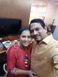 Purva Parag with husband Parag Chhapekar