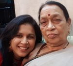 Purva Parag with mother