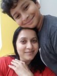 Purva Parag with son Abeer