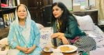Shazia Ilmi with her mother Naushaba Ilmi