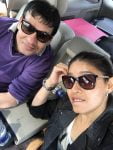 Sunidhi Chauhan with her father Dushyant Kumar Chauhan