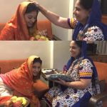 Sunidhi Chauhan with her mother