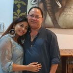Bhumika Gurung with her father Aditya
