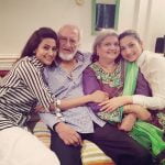Gauahar Khan and Nigaar Khan with parents