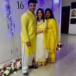 Hansika Motwani with her mother and brother
