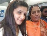 Sapna Choudhary with her mother
