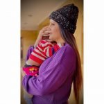 Sapna Choudhary with her son