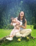 Surveen Chawla with daughter Eva
