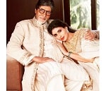 Amitabh Bachchan with Shweta Bachchan