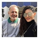 Amyra Dastur with father Dr Rohinton Dastur