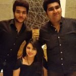 Arbaaz Seth Merchant with siblings