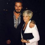 David Beckham with mother Sandra Beckham