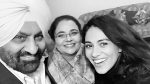 Gurleen Grewal with parents