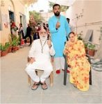 Lakshyaraj Singh Mewar with parents