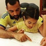 Lakshyaraj Singh Mewar with daughter