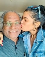 Lopamudra Raut with father Jeevan Raut