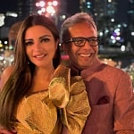 Shama Sikander with father Sikander Gesawat