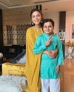 Shama Sikander with nephew Abaan Gesawat