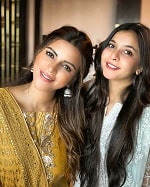 Shama Sikander with niece Sara Gesawat