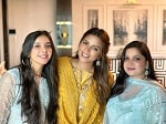 Shama Sikander with sister in law Nilofar Gesawat and niece Sara Gesawat