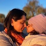 Shikha Tandon with daughter Akhila