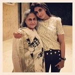 Shweta Bachchan with Jaya Bachchan
