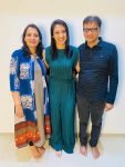 Smriti Mandhana with parents