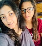 Taniya Bhatia with sister Sanjana Bhatia